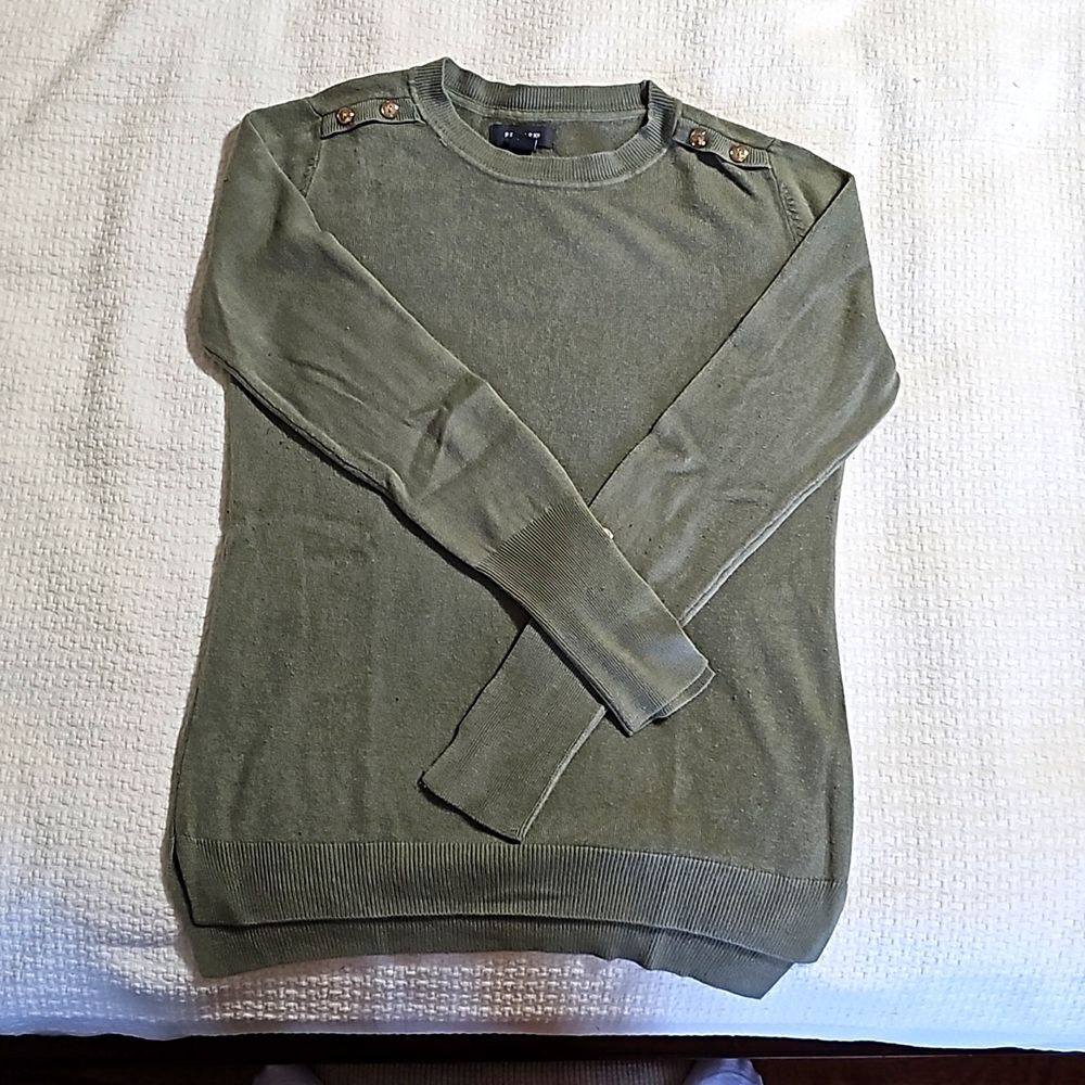 Primark Knit Sweater, Green, Size S